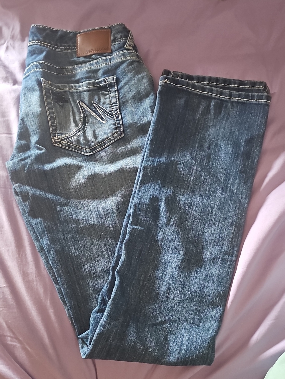 Classic Women's Dark Blue Straight-Leg Jeans
